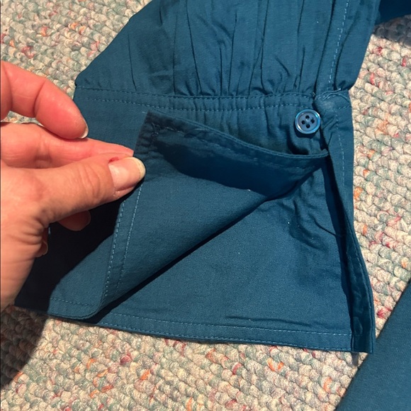 NWT Anthropologie  One-Shoulder Puff Sleeve Top XL cotton - Picture 9 of 13